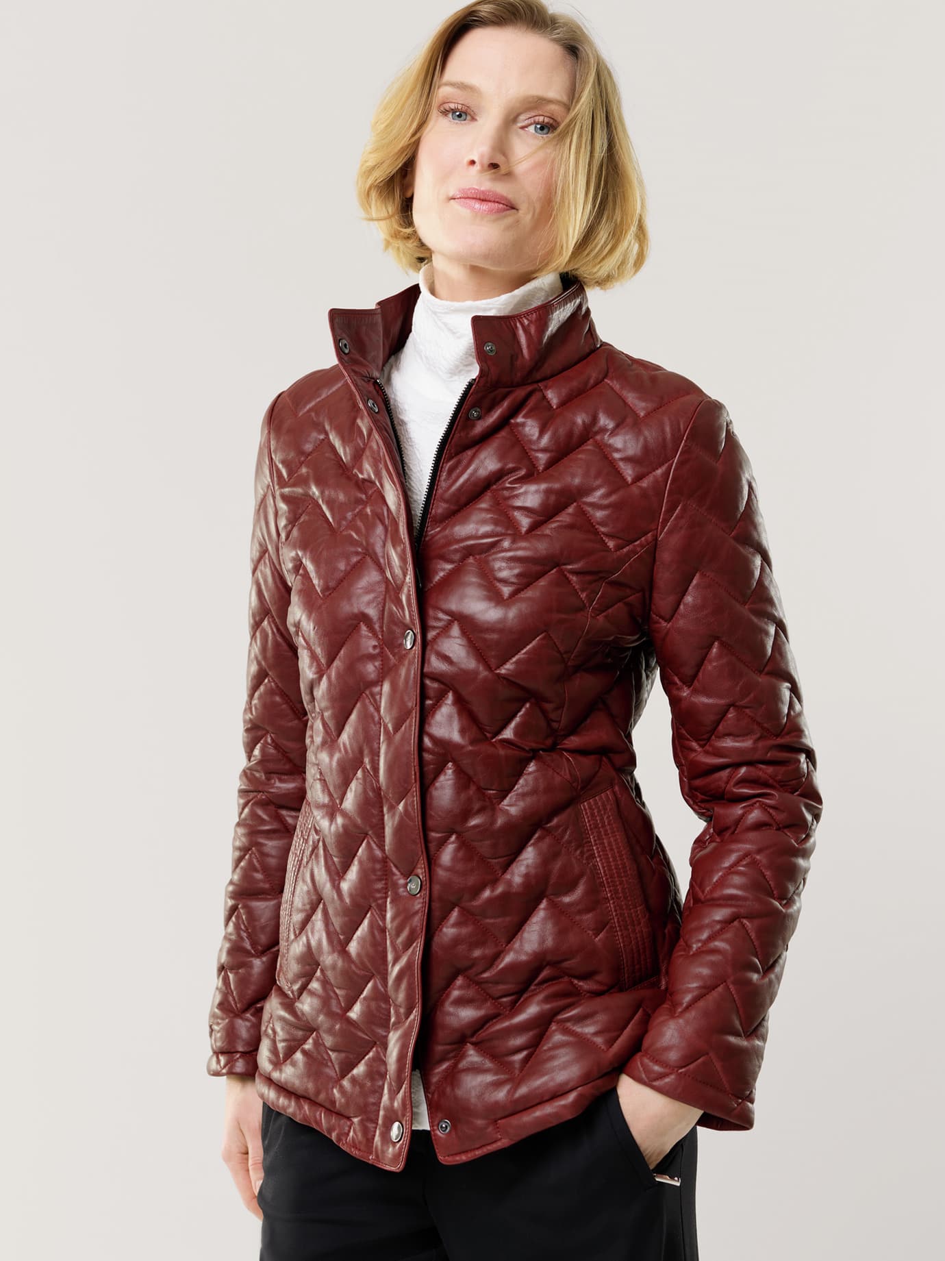 Lammnappa Jacke Sandwichstepp Image