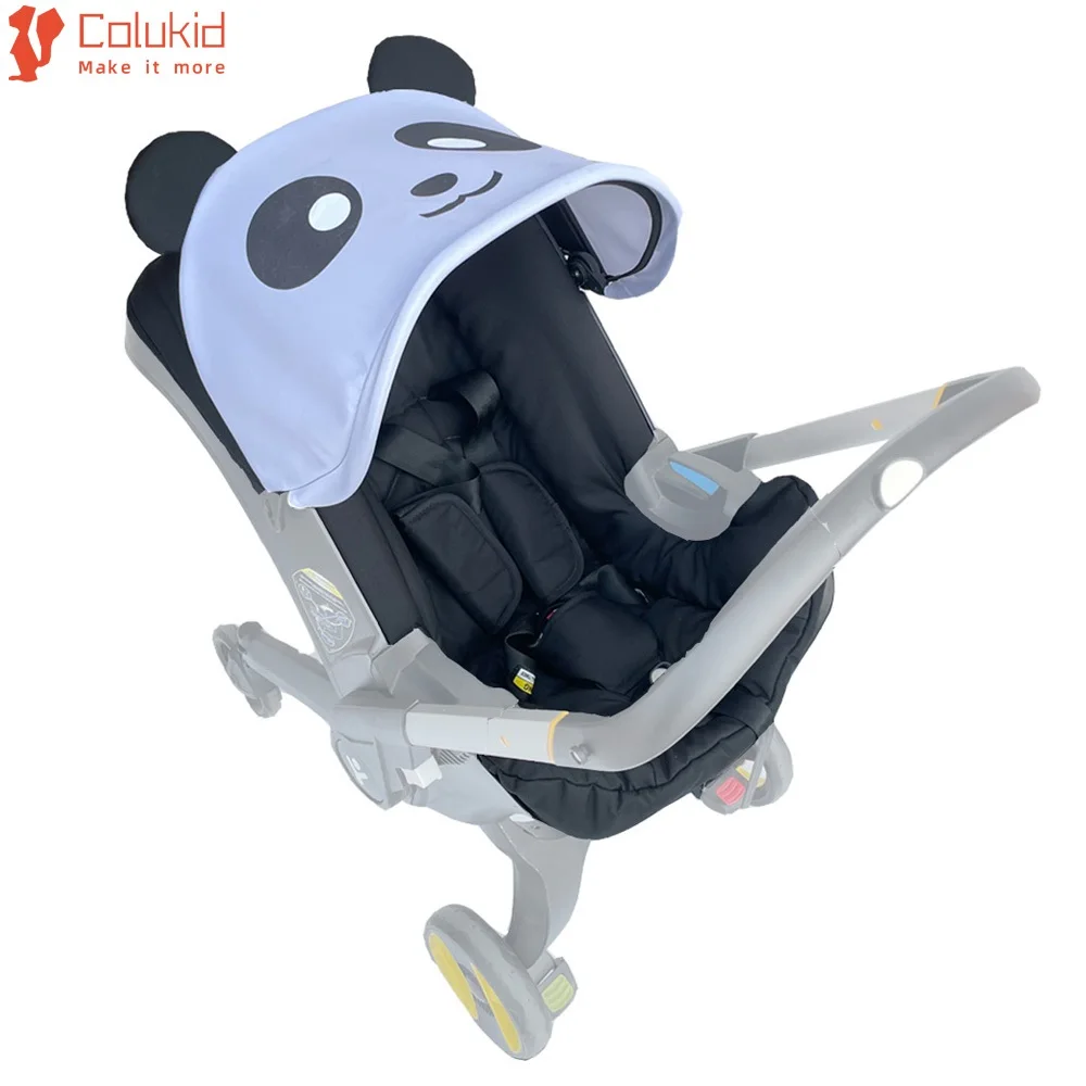 COLU KID ® Baby Kinderwagen Sitzkissen Wechselset Tücher Baldachin Kompatibel mit Doona Autositz Kinderwagen Zubehör Image