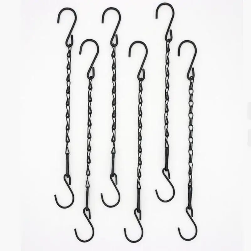 5/10PCS Eisen Pflanze Hängen Ketten Mit S-Haken Mehrzweck Kette Kleiderbügel Für Vogel Feeder Laternen Blumen korb Dekorationen Image