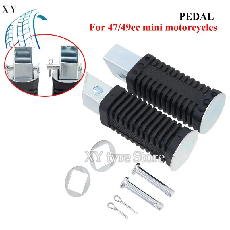 Mini Motorrad Zubehör 47/49CC Zweitakt Kleine Sportwagen Leah Off-Road Bike Pedal Pedal Vorne Pedal Image