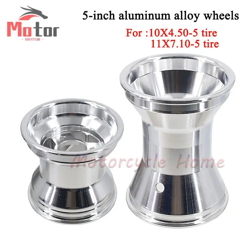 5 Zoll GO KART Rad hinten 11X7.10-5 vorne 10X4.50-5 Felge für KARTING ATV UTV Racing Golf Buggy Drift Trike Slick Image
