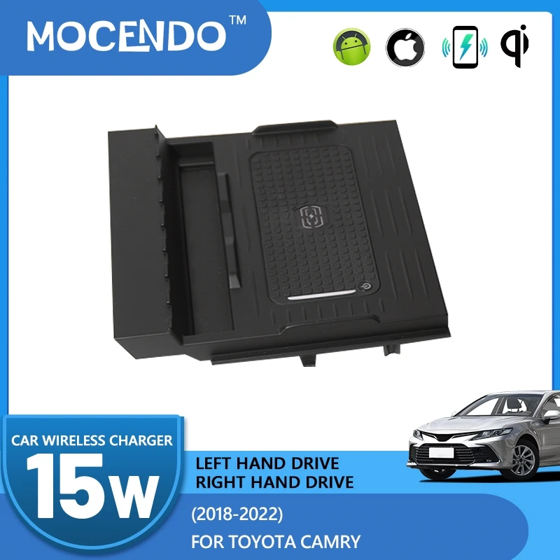 Für Toyota Camry 2018-2022 15W Schnelle Lade Auto Android Telefon Iphone Halter Auto Fahrzeug Drahtlose Ladegerät auto ladegerät adapter Image