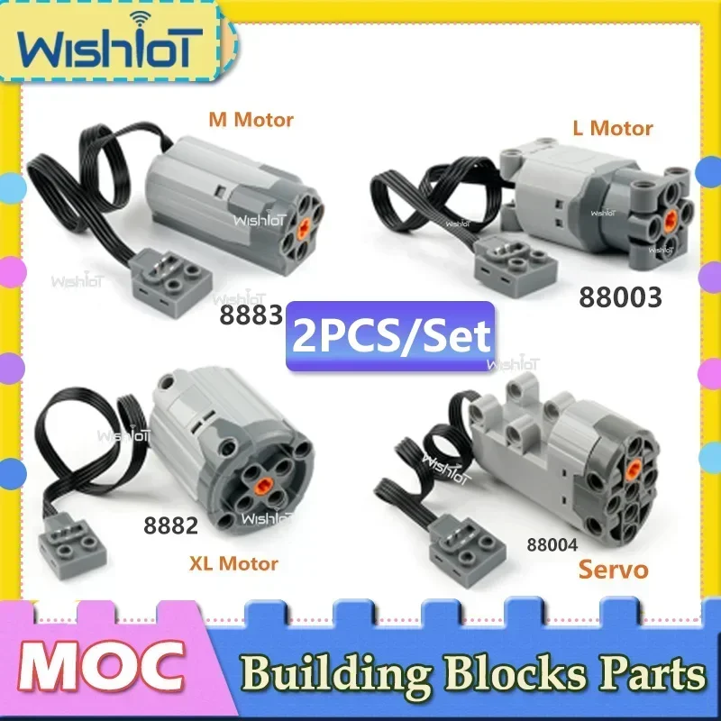 2 Teile/satz Power Funktion Technologie Bausteine Teile M/L/XL/Sever Motor Montage Für PF MOC Ziegel DIY RC Spielzeug Zubehör Image