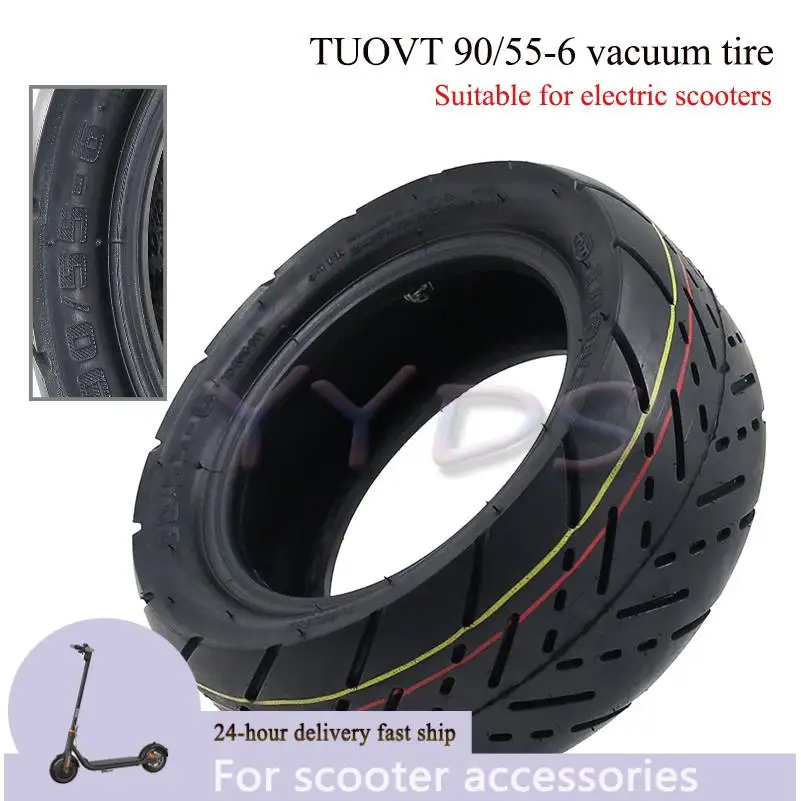 90/55-6 Vakuumreifen 10 Zoll Reifen Gummi für Elektroroller schlauchloser Reifen TUOVT hohe Qualität Image