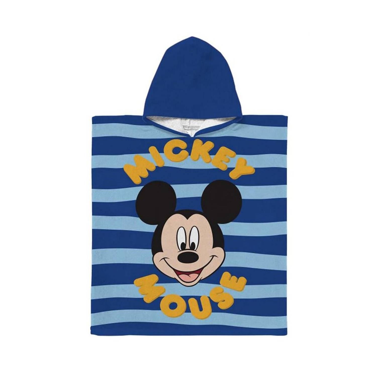 Disney Childrens/kids Mickey Mouse Stripe Hooded Towel (multicoloured) - Green Cotton - One Size | Disney Sale | Discount Designer Brands