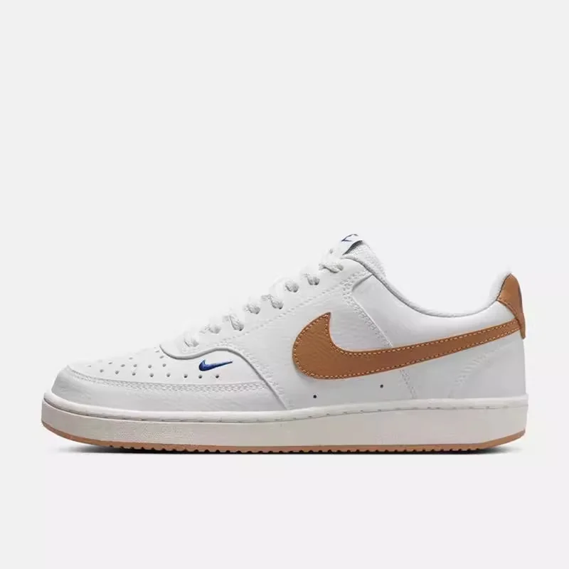 Nike Leichte und vielseitige einfache Version von Air Force Freizeitschuhen für Männer und Frauen, neue bequeme und langlebige Low-Top-Skateschuhe für Streetwear, Court Vision 1, vielseitige