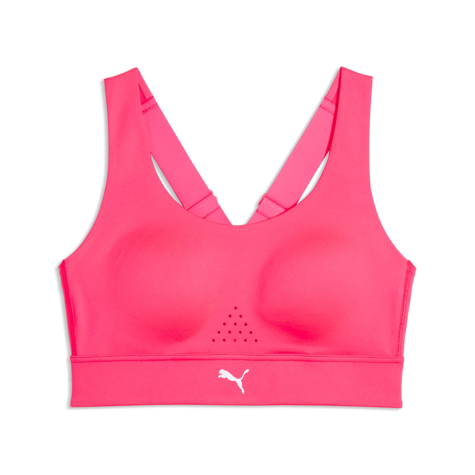 Sport-BH PUMA "PWRbreathe RUN BH Damen", Damen, Gr. M, N-Gr, pure pink, Obermaterial: 23% Elasthan, 77% Polyester; Futter: 13% Elasthan, 87% Polyester, eng, BHs Sport-BH