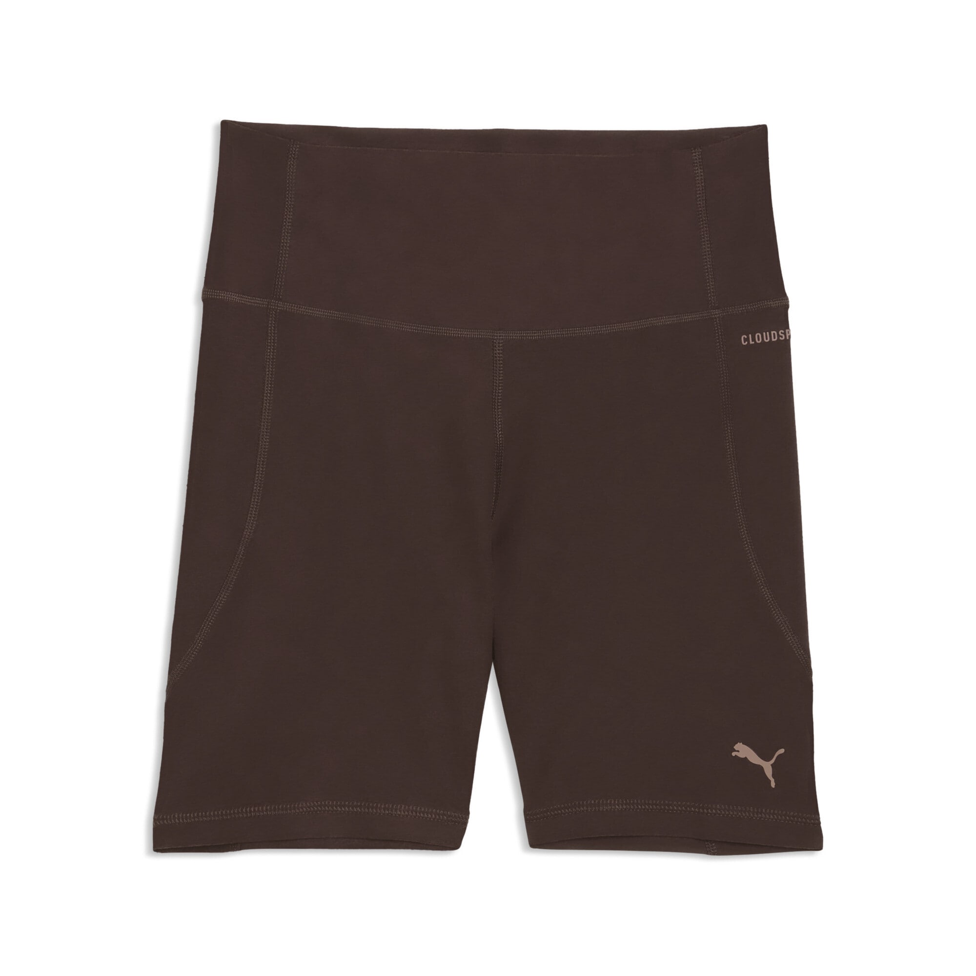 Trainingsshorts PUMA "CLOUDSPUN Radlerhose Damen", Damen, Gr. M, Normalgrößen, chocolate braun, Obermaterial: 15% Elasthan, 85% Polyester; Innere Tasche: 15% Elasthan, 85% Polyester, eng, Hosen
