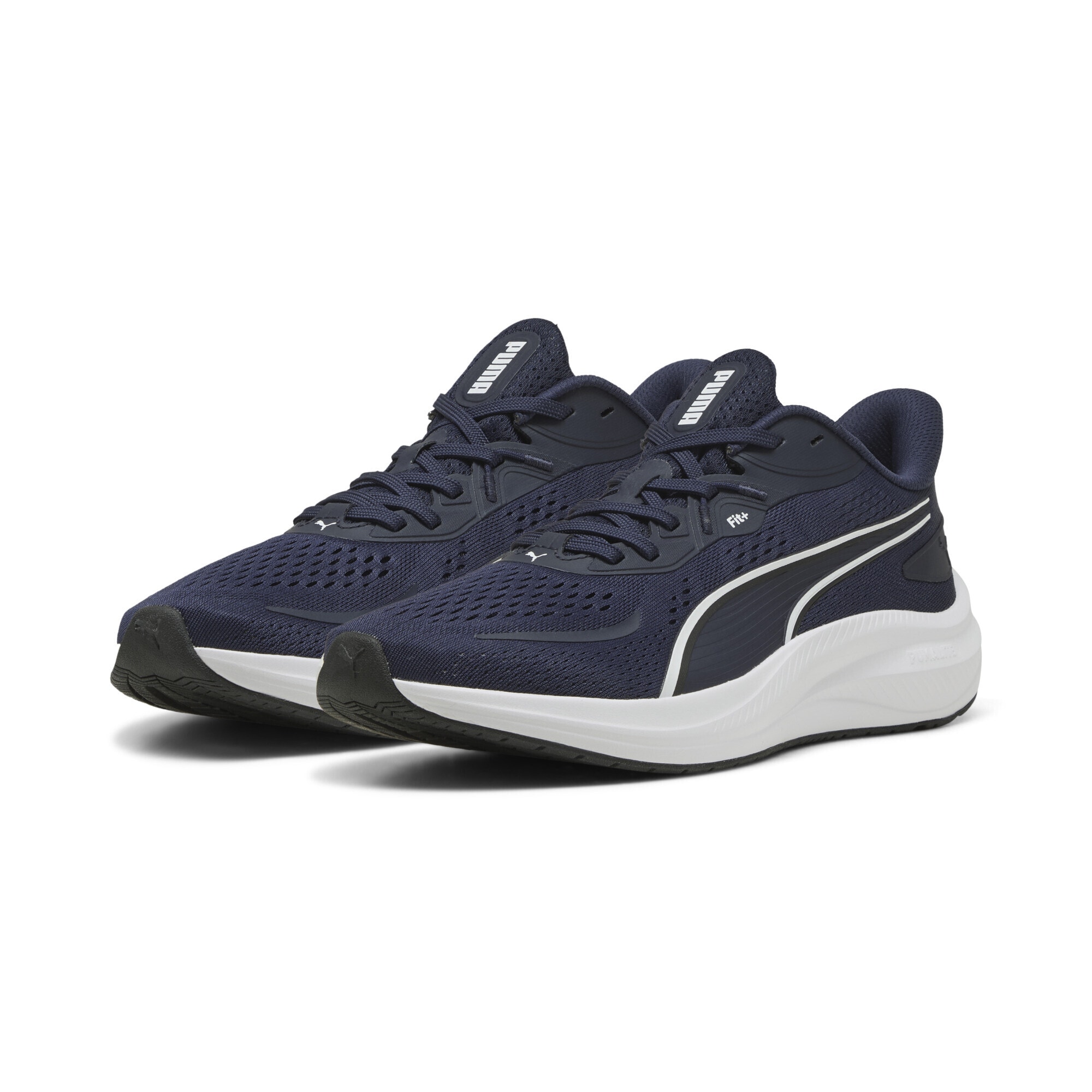 Trainingsschuh PUMA "Skyrocket Lite 2 Laufschuhe Erwachsene", Damen, Gr. 37, navy weiß schwarz blau, Obermaterial: Synthetik, Textil; Futter: Textil; Innensohle: Textil; Laufsohle: Synthetik, Gummi, Schuhe