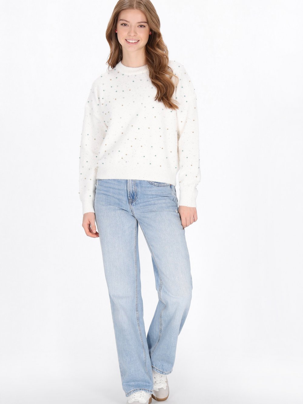 MyMo Pullover Damen weiß, XS/S Image