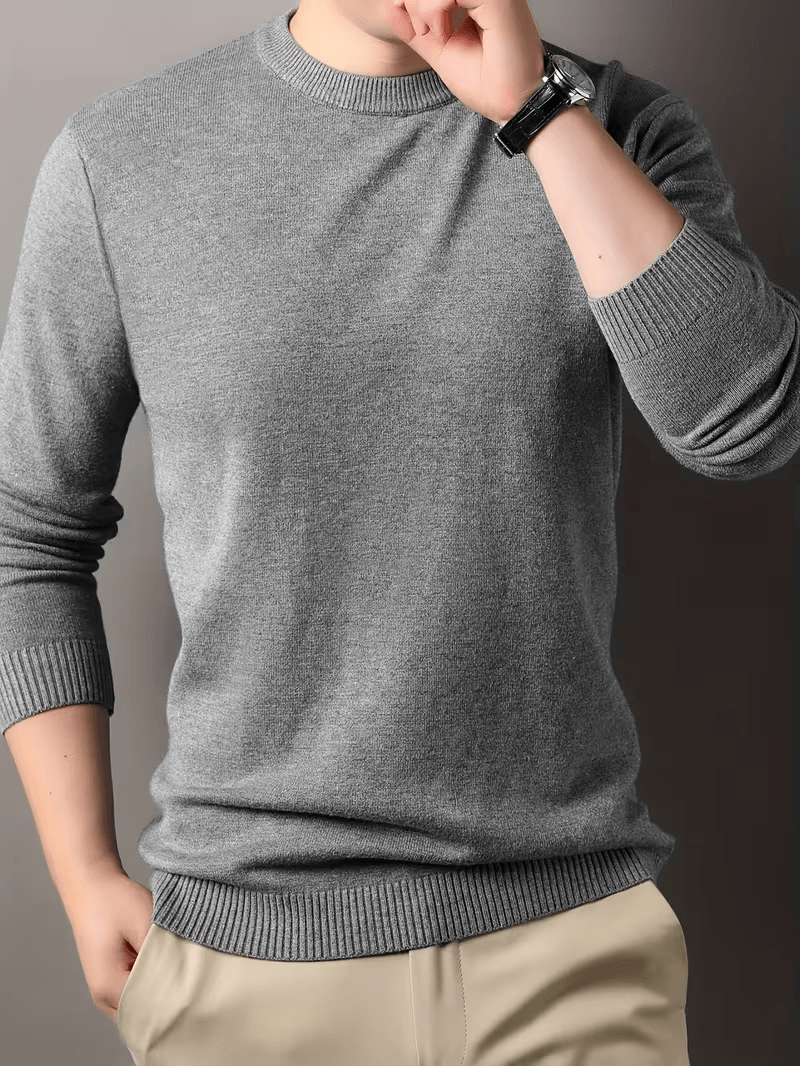 Men's Knit Cashmere Sweater For Daily Warmth, Layering & Comfort black xl