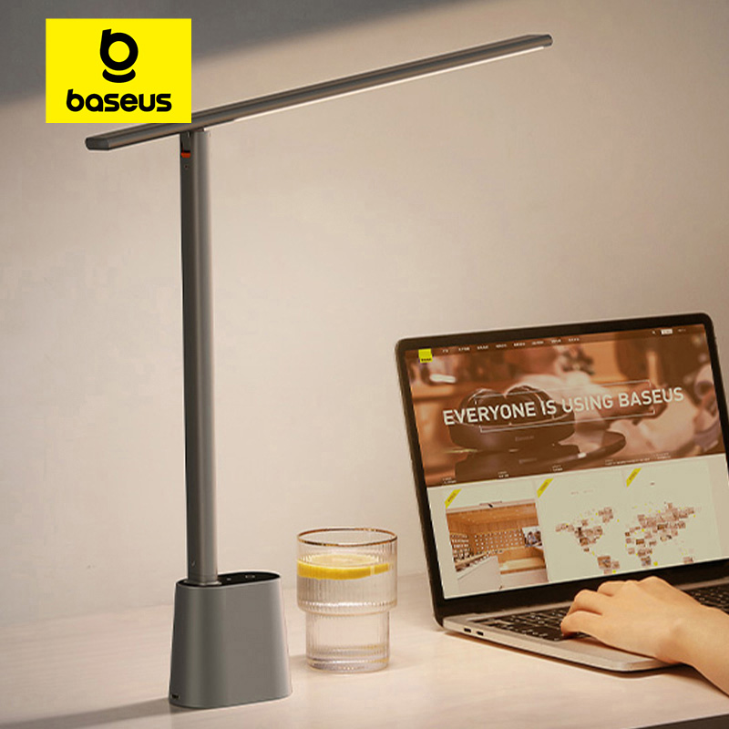 Dimmable LED Desk Lamp Eye Protection Study Light Foldable Table Lamp Bedside Read Lamp white