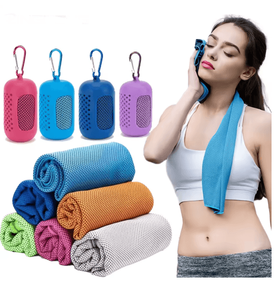 Quick Dry Microfiber Sports Towel Lightweight Travel Gym Towel silicone purple