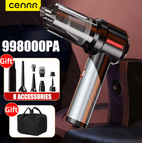 CENRR Mini Cordless Car Vacuum Cleaner Portable Handheld Wireless Vacuum With Strong Suction max 4hepa Bag