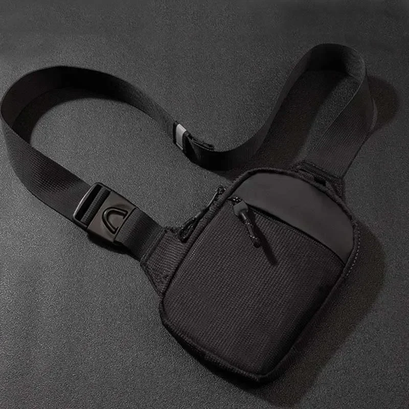 Sling Pack Messenger Bag Crossbody Shoulder Bags Waterproof Oxford Satchel Purse For Work And Sports large Black