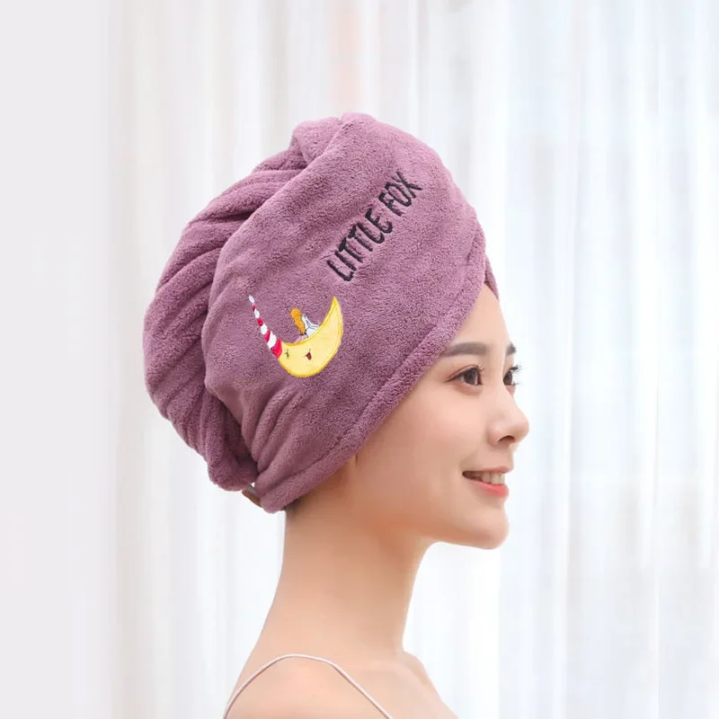 Soft Microfiber Towels For Women, Shower Cap Towel, Dry Hair Cap Quick Drying, Bath Hats For Lady yellow