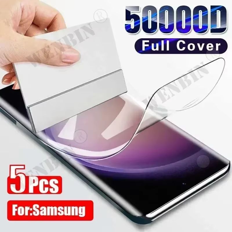 5 Piece Hydrogel Full Cover Screen Protector For Samsung Galaxy S And A Series samsung F12