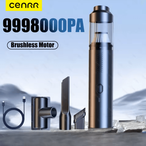 CENRR 9998000PA Car Vacuum Cleaner Powerful Wireless Portable Cleaner With Air Blower basic W 4hepa & Bag