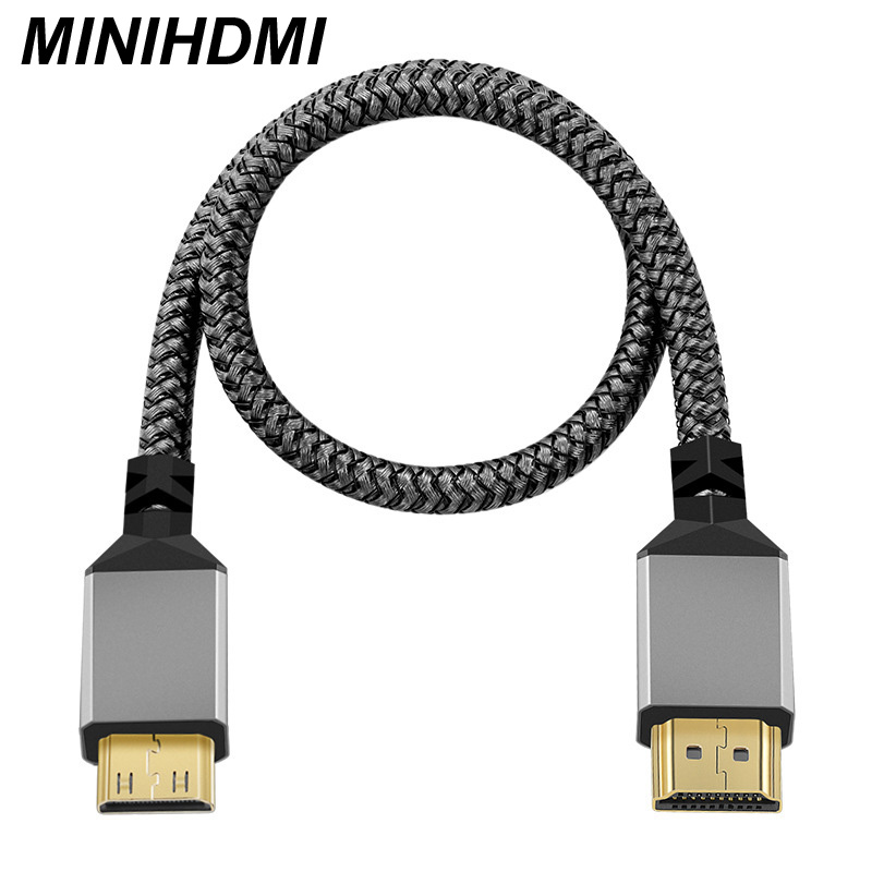 MINI HDMI To HDMI Cable Male A Male HD Adapter Converter For TV Camera 1m