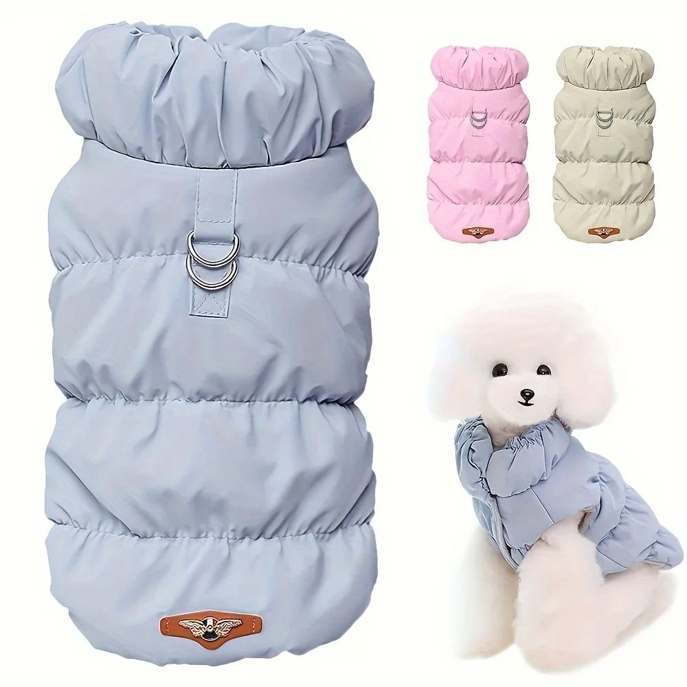 Soft Warm Winter Dog Coat Padded Jacket For Small And Medium Dogs purple xl
