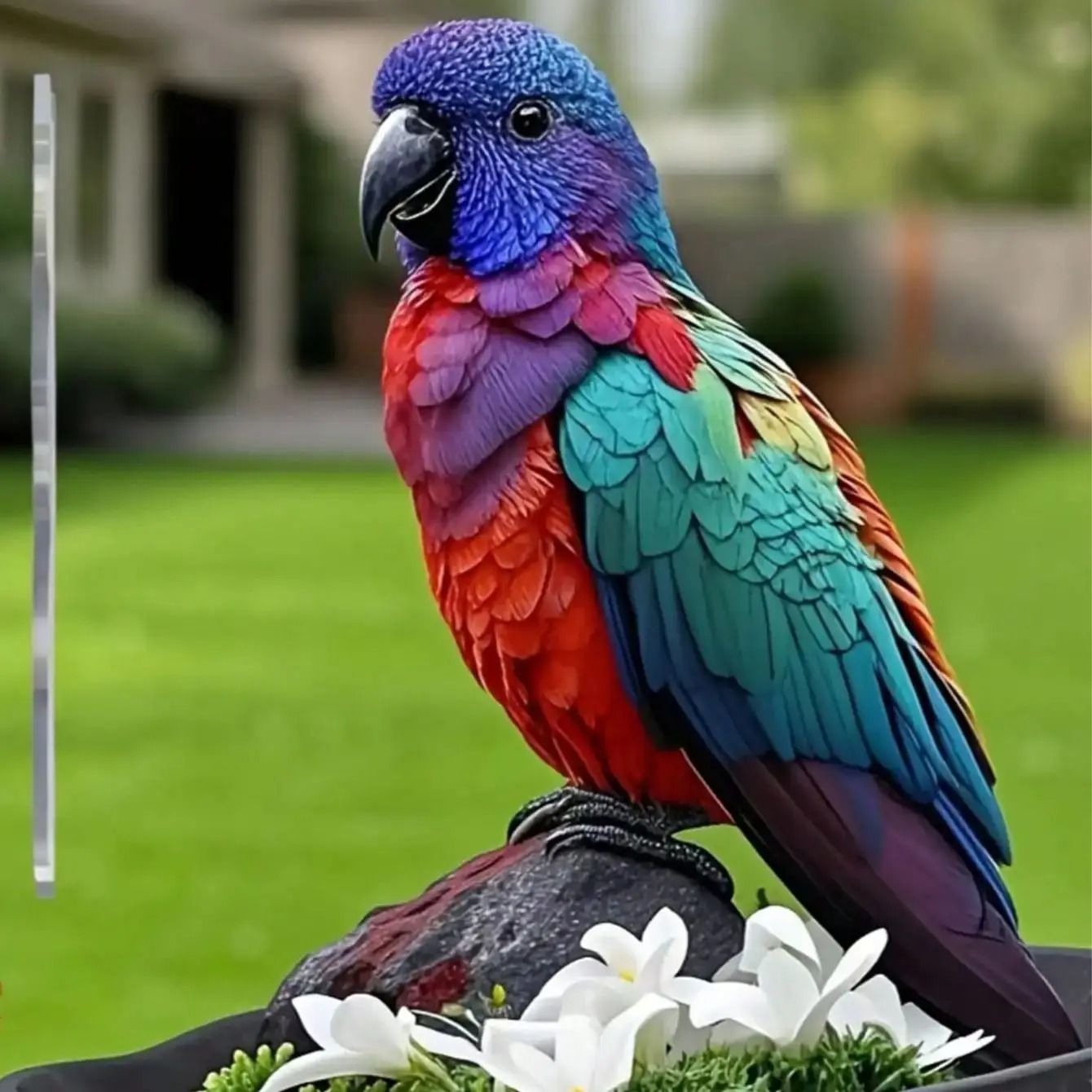 Bright And Colorful Parrot Garden Stake Outdoor Terrace And Lawn Decoration Bright And Colorful Parrot Garden Stake Outdoor Terrace And Lawn Decoration