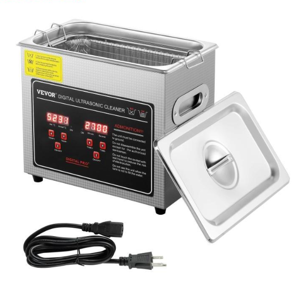 Portable Heated Cleaner Stainless Steel Cleaning Ultrasound Washing Machine Home Appliance 6l