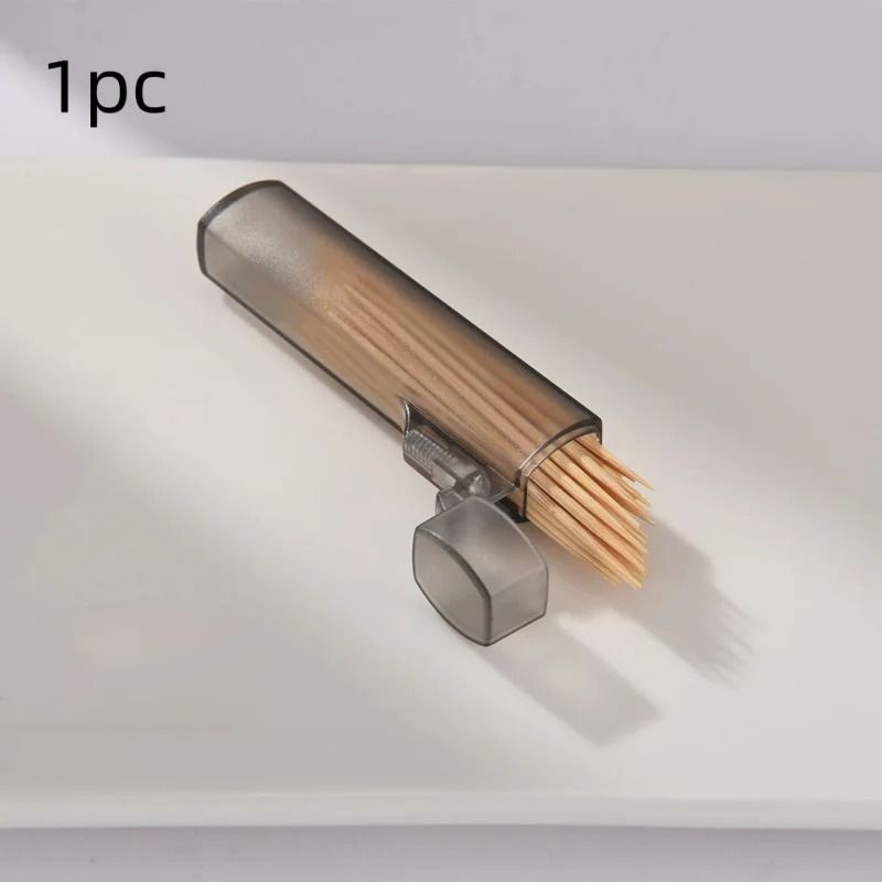 1pc 3pcs Portable Toothpick Case For Travel Outdoor Daily Use Toothpick Holder Box 3 Pcs