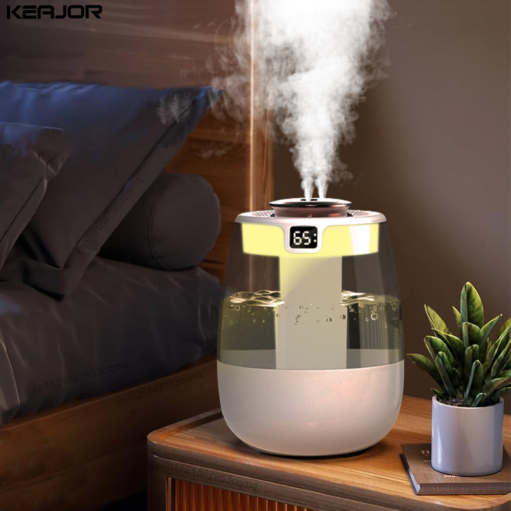 Air Humidifier Aroma Diffuser, USB Water Humidifier With Double Spray Port And Night Light For Home, Office Use Air Humidifier Aroma Diffuser, USB Water Humidifier With Double Spray Port And Night Light For Home, Office Use