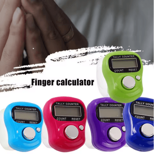 Electronic Tally Counter With LCD Display Digital Finger Clicker For Accurate Counting green