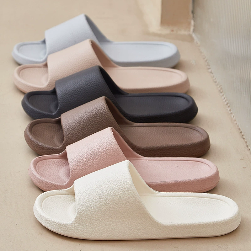 Men Flip Flops Sandals With Soft Sole, Non slip Outdoor Slippers, Simple Solid Color Shower Shoes For Couples white 44 45