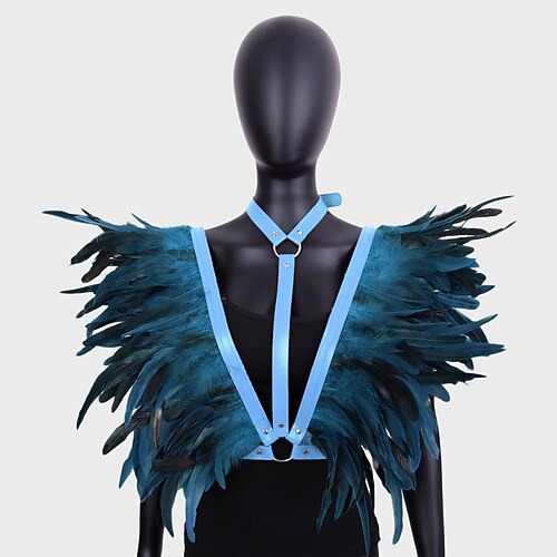 Carnaval 2026 Accessoires de Carnaval de Rio Samba Accessoires Costume Femme Harnachement en Plumes Violettes Costume de Performance Festival Brésilien