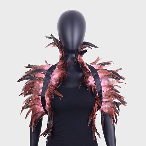 Carnaval 2026 Accessoires de Carnaval de Rio Samba Cape Châle Femme Plumes Vertes et Noires Costume de Performance Festival Brésilien