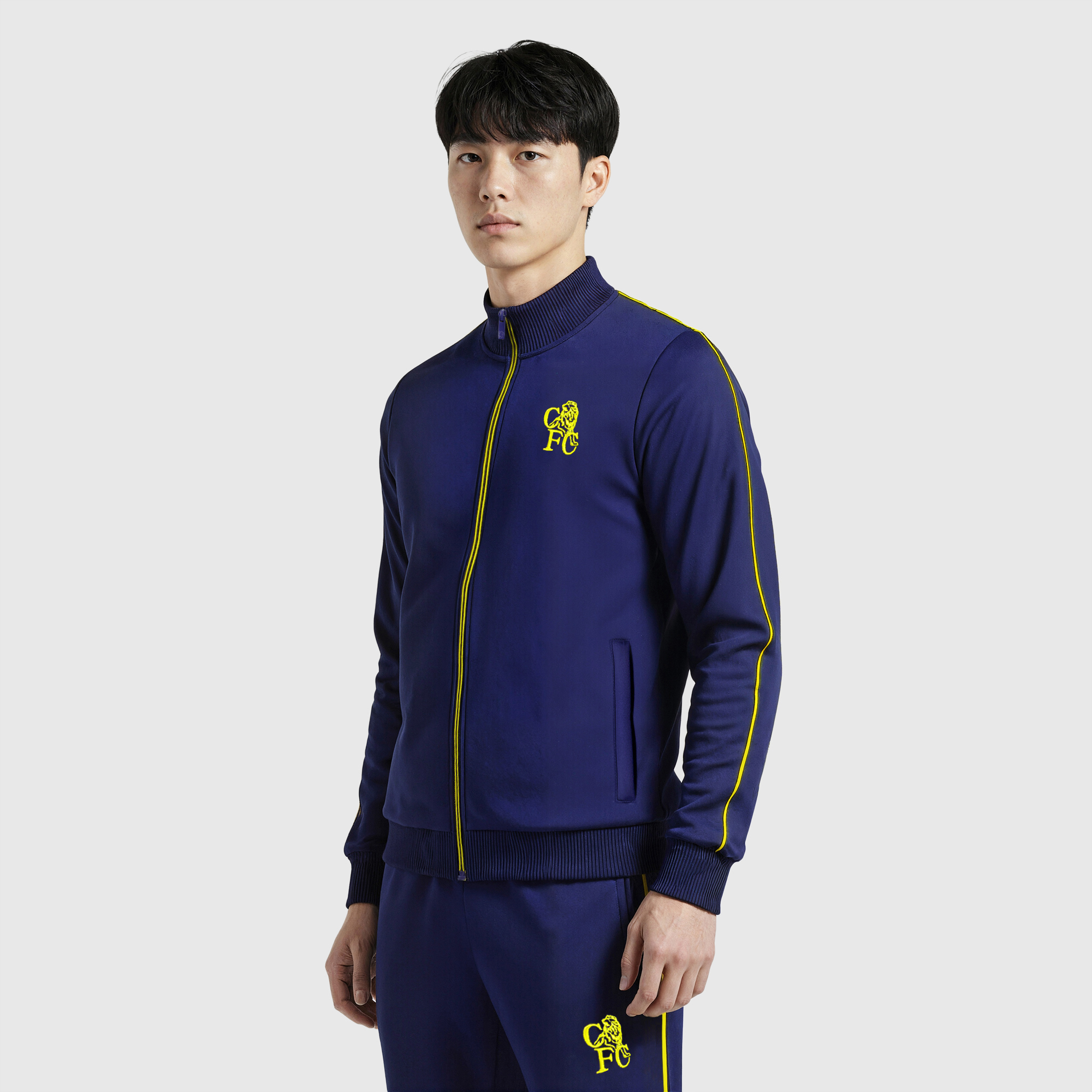 Chelsea Retro Crest Trainingsjacke - Marineblau Image
