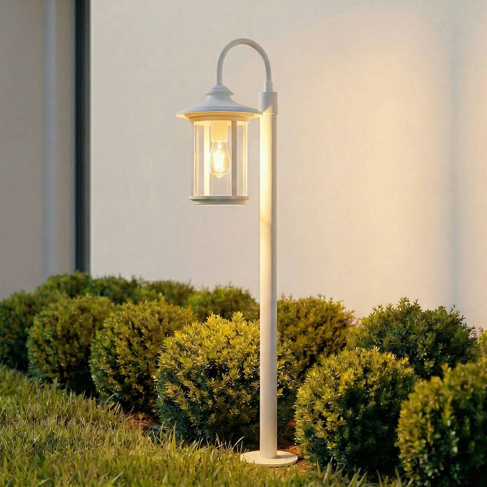 Pathway Light Zayn Lindby, dimmable, White / opal, Aluminium, Antique, Outdoor lights