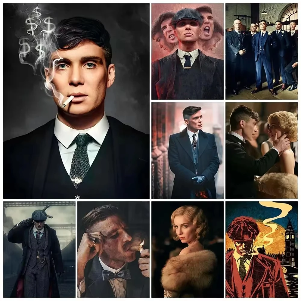 Ölgemälde nach Zahlen Kits Peaky Blinders Zahlenzeichnung Leinwand DIY Bilder nach Zahlen Home Decor Image