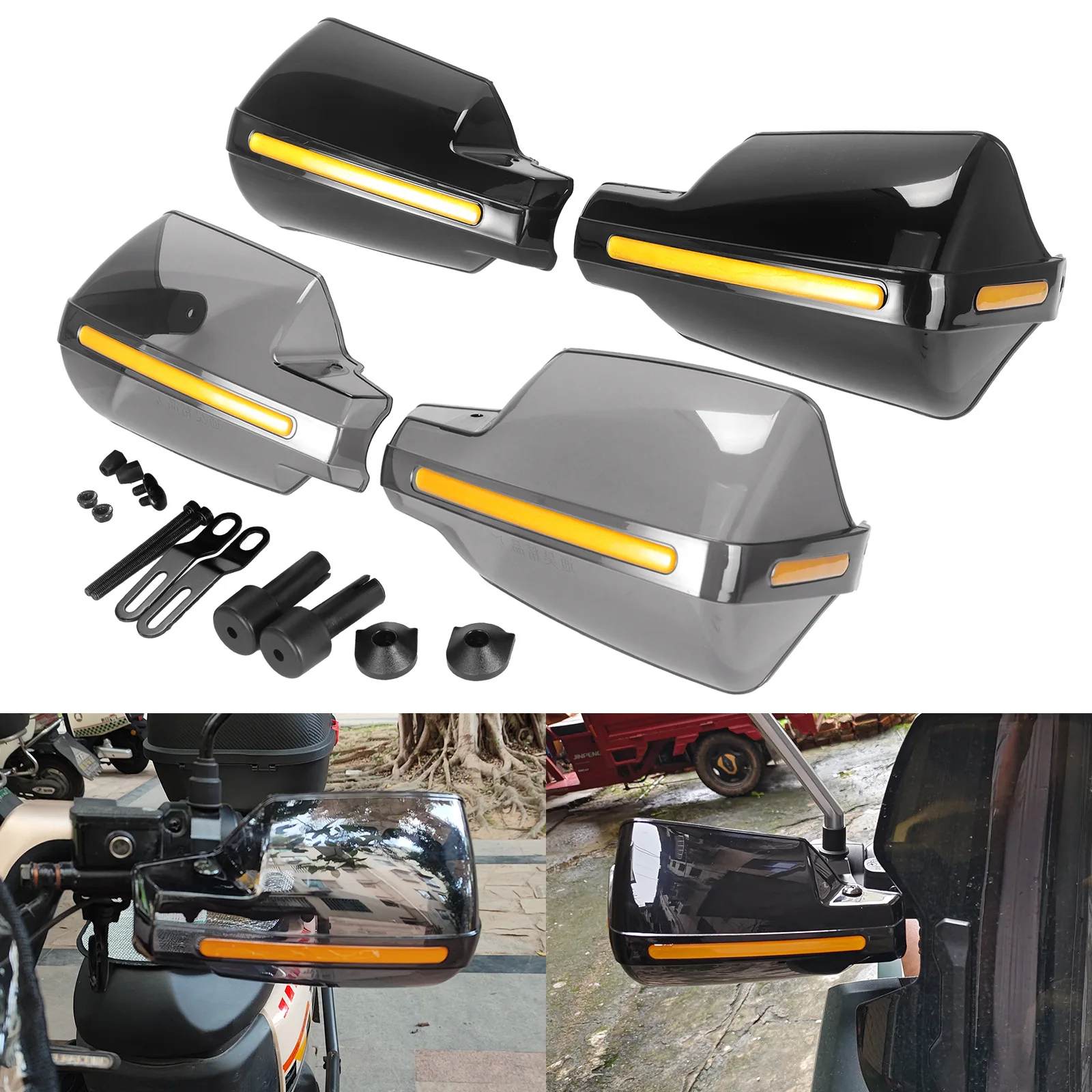 Equipaggiamento di protezione per moto Paramani per manubrio antivento Deflettori per vento per moto Protezione per le mani Protezione per maniglia Scudo universale