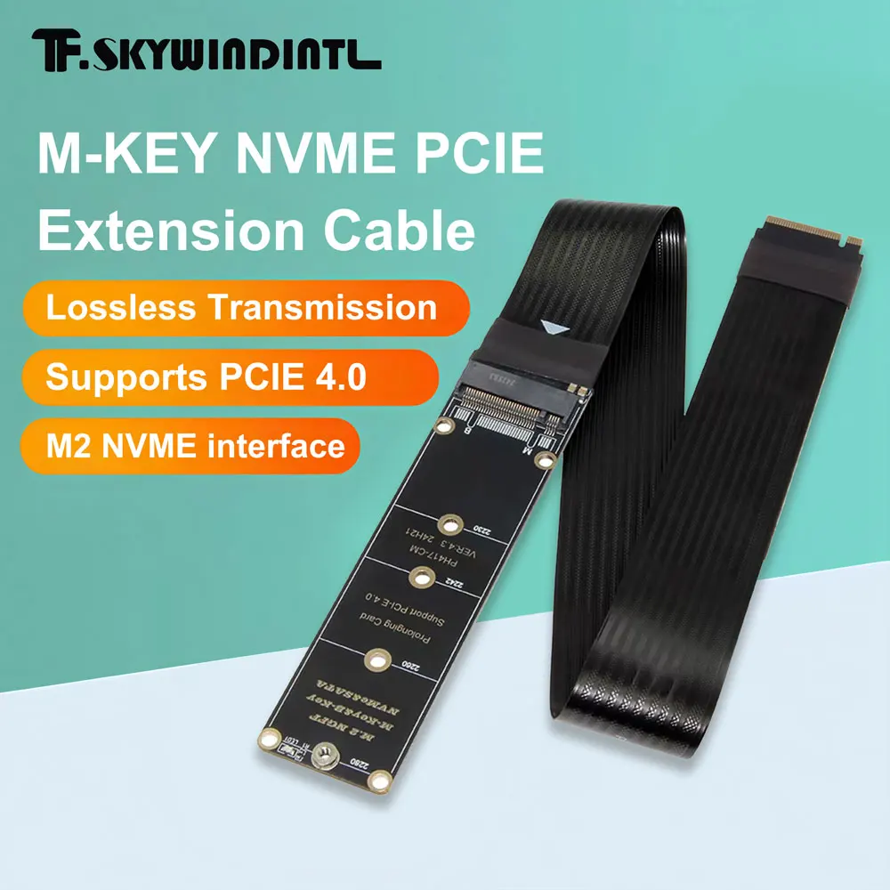 M2 NVME Erweiterungskabel NGFF M-KEY PCIE4.0 SSD Externe Erweiterungskarte Geeignet für M.2 2230 2242 2260 2280 SSD Image