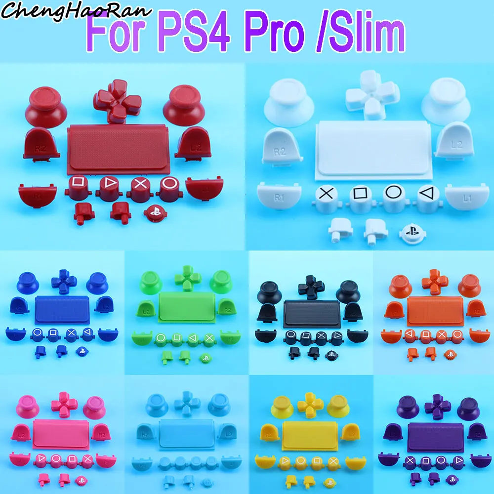 1 stück ersatz komplette joystick d-pad pfeiltasten r1 l1 r2 l2 abxy tasten JDS-040 JDM-040 für ps4 pro slim controller teile Image