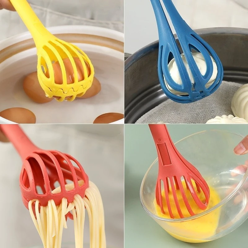 Multifunktionale Schneebesen Ei Milch Schneebesen Pasta Zange Lebensmittel Clips Mixer Manuelle Rührer Creme Backen Werkzeug Küche Zubehör Image
