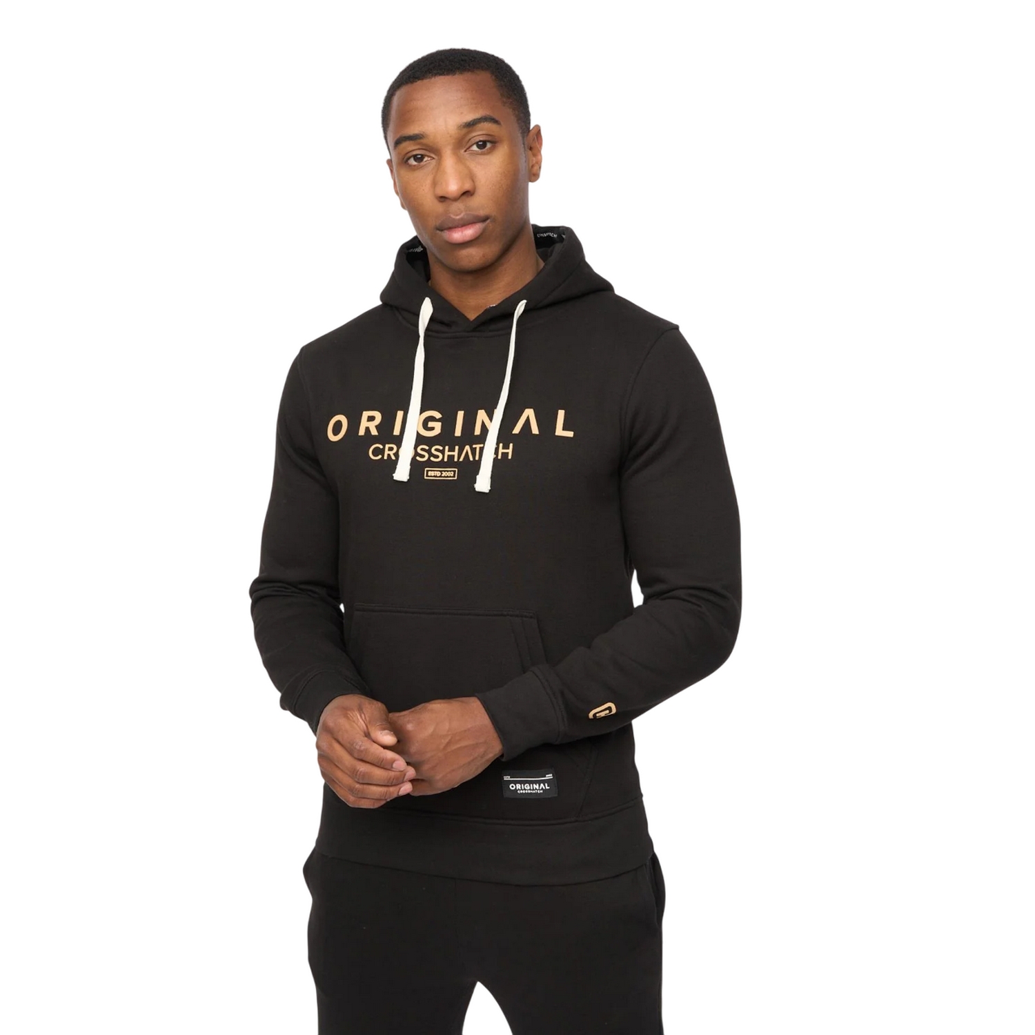 Crosshatch - "Jamals" Kapuzenpullover für Herren (Schwarz) Image
