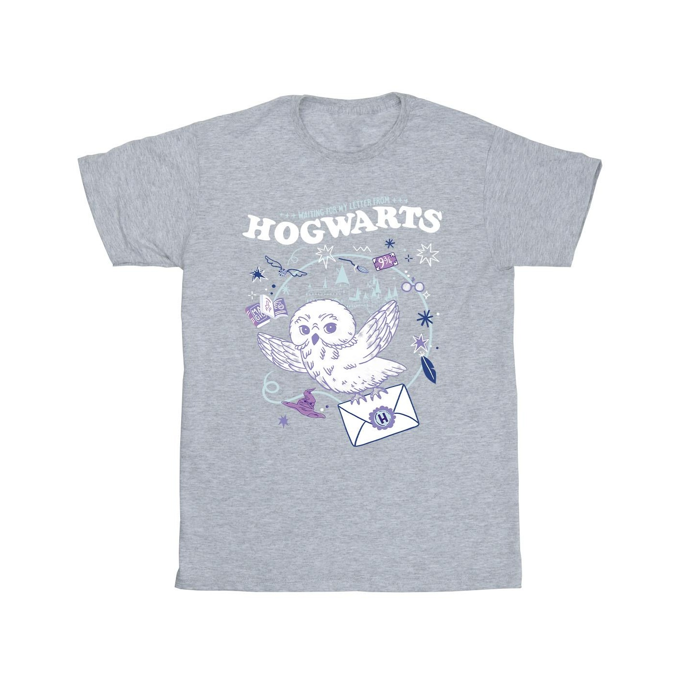 Harry Potter - "Letter From Hogwarts" T-Shirt für Mädchen (Grau) Image