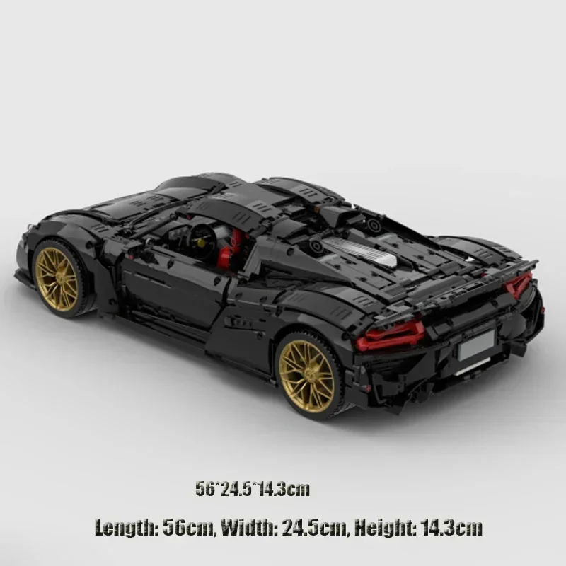 2025 NEUE 1: 8 3981PCS V8 Motor Supercar Modell Gebäude Kit Block Selbstsichernde Ziegel Geburtstag Weihnachten Geschenk Image