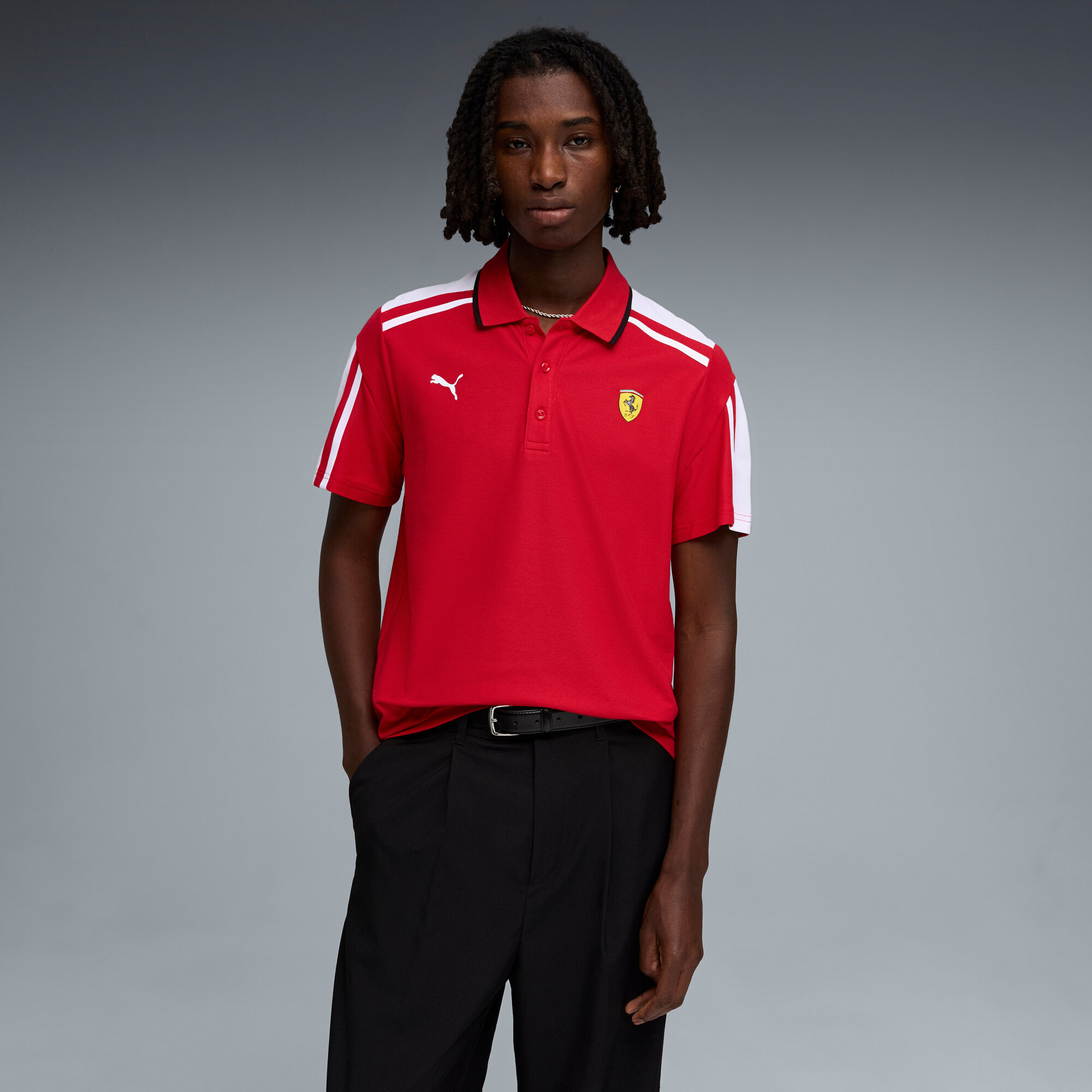 Ferrari MT7 Poloshirt von Puma – Rot Image
