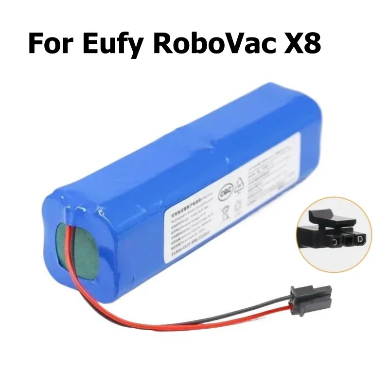 14,4 V 12800 mAh Li-Ionen-Akku für Eufy RoboVac X8, X8 Hybrid, X8 White, X8 Hybrid White, T226X Staubsauger-Akku Image