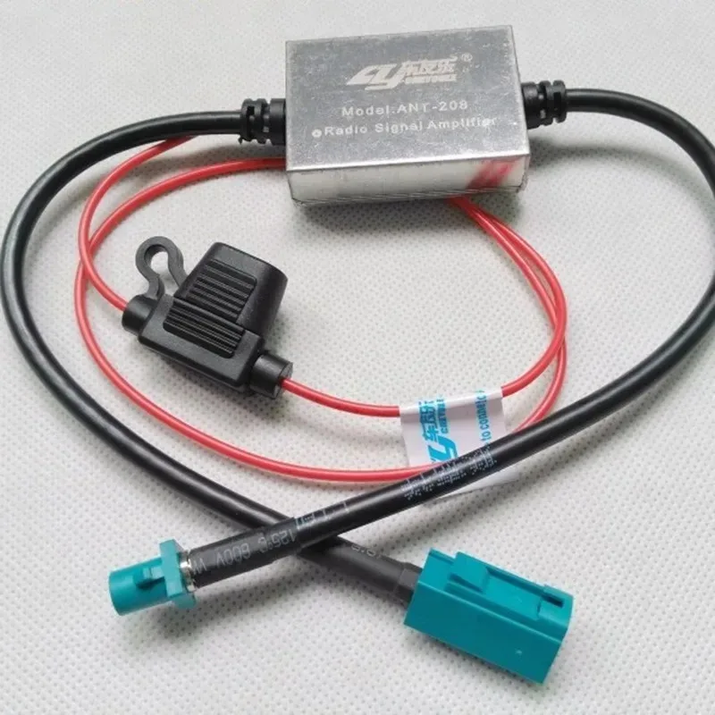12V Radio Ersatz Fahrzeugkabel ANT-208 Zubehör Neuigkeiten 2025 1 Stück für A FM & AM Inline-Kunststoffantenne Signalverstärker Image