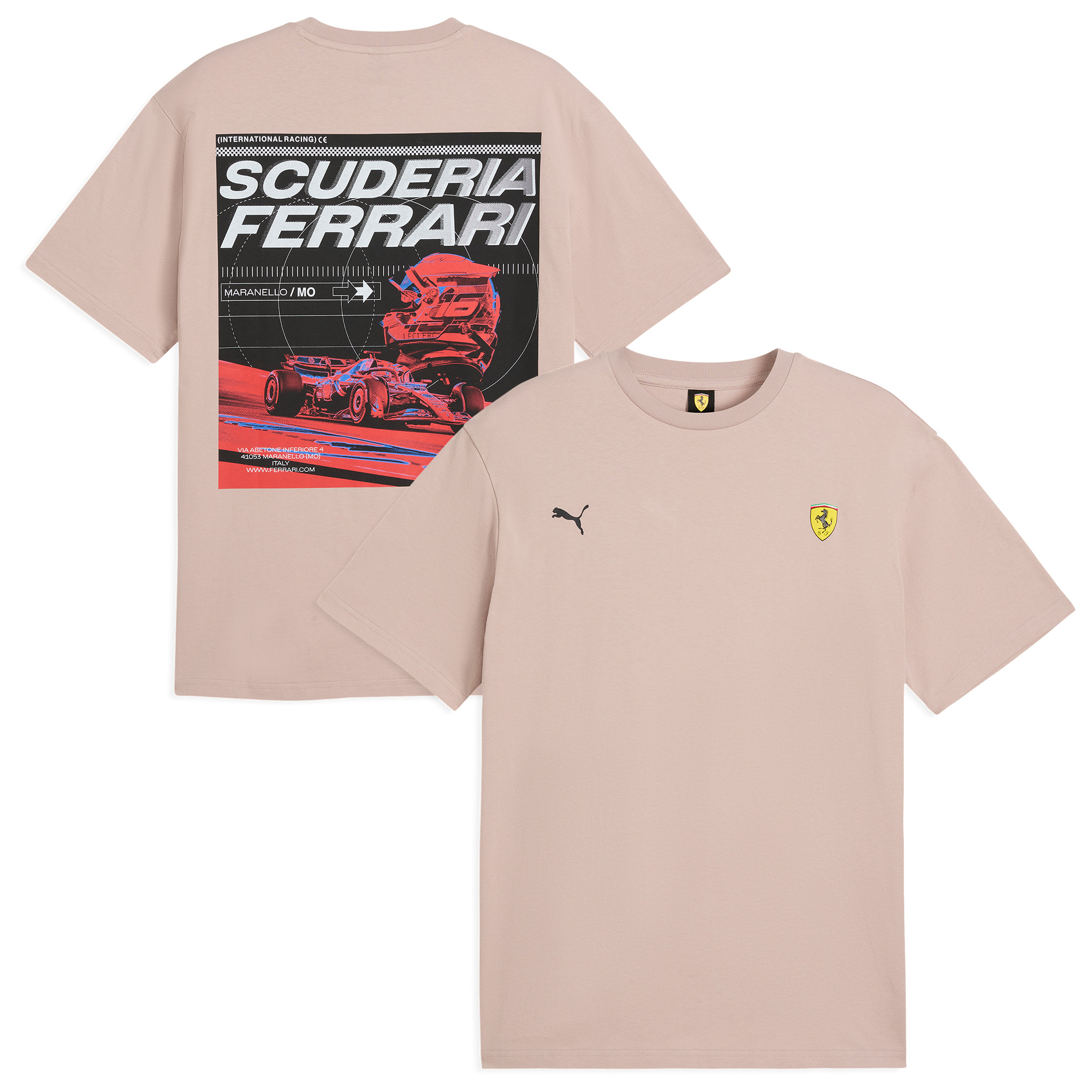 Ferrari Speed T-Shirt von Puma – Beige Image