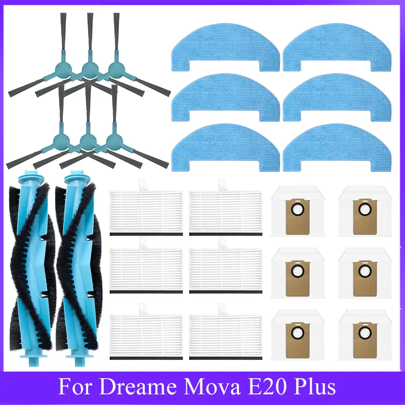 Hauptseitenbürstenfilter für MONSGA MS1 MAX, Proscenic Q8 Max, Mova E10, Liectroux M70 Pro,Mamibot EXVAC700 Pioneer Teile Zubehör Image