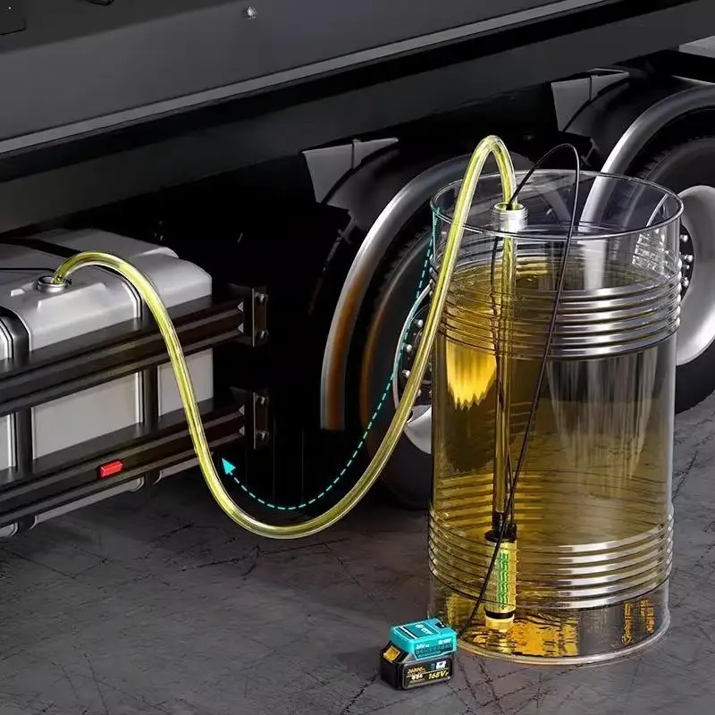 Lithium-Batterie-Pumpe für Makita 18 V Akku, 38 mm, kabellos, Diesel, Kraftstoff, Wasser, Öl, Transferpumpe, Elektroauto-Pumpe, 60 l/min