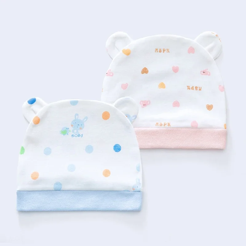 Nette Neugeborene Fetal Hut Cartoon Baby Pullover Kappe Frühling Herbst Baumwolle Beanie Cap Infant Junge Mädchen Motorhaube Image