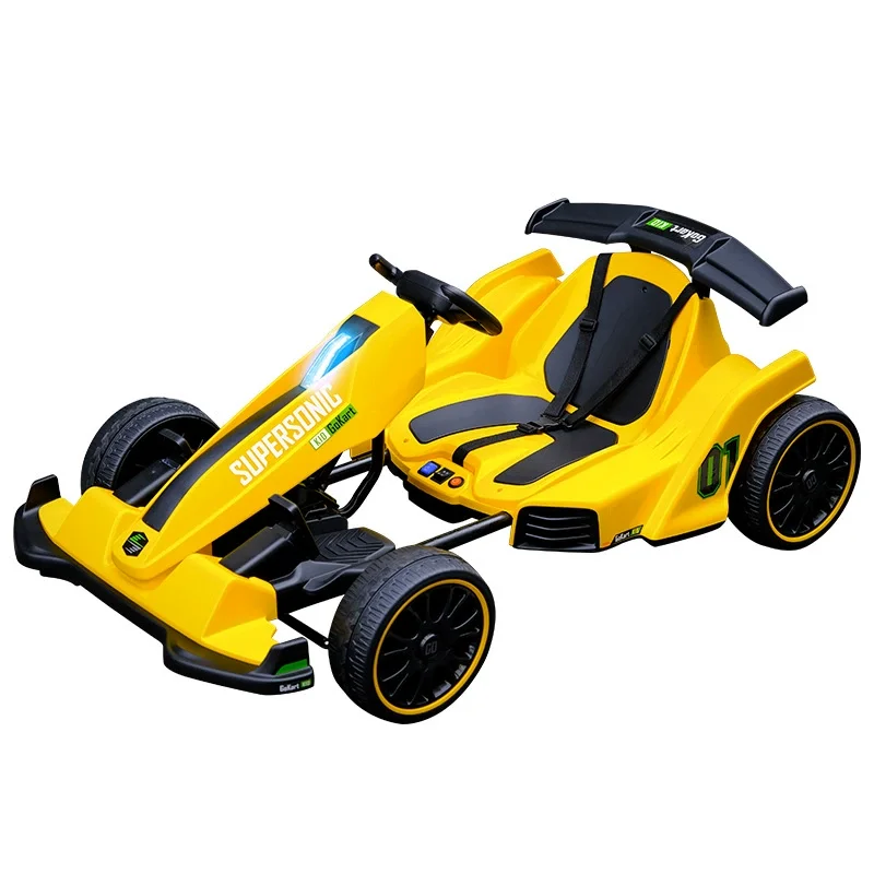 Go-Kart, elektrischer Drift-Kart, langlebiger Rennwagen für Kinder und Erwachsene, Outdoor-Spaß Image